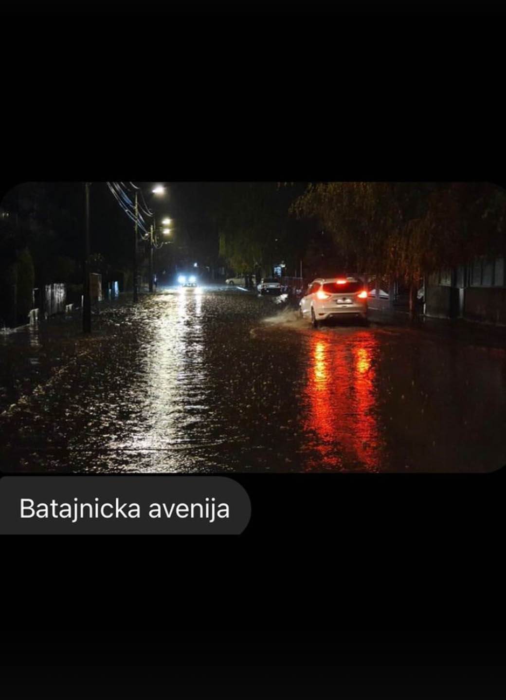 Kiša napravila haos na ulicama Beograda