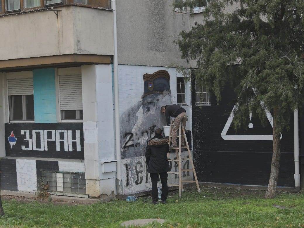 Uništen još jedan mural Ratku Mladiću