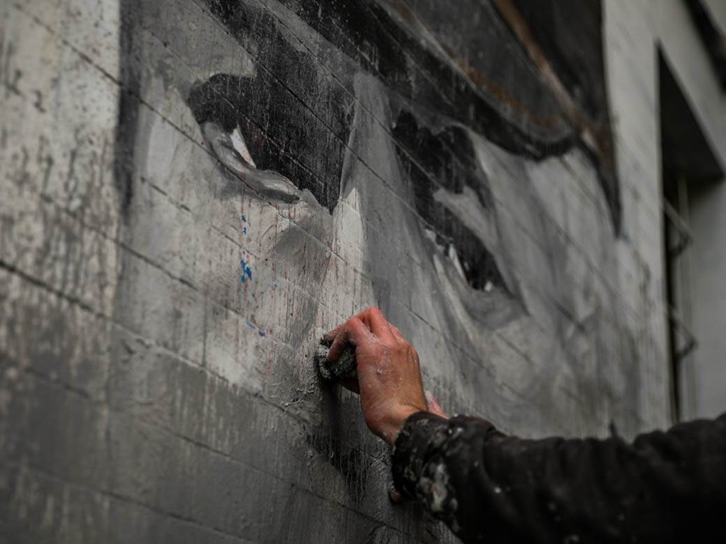 Uništen još jedan mural Ratku Mladiću