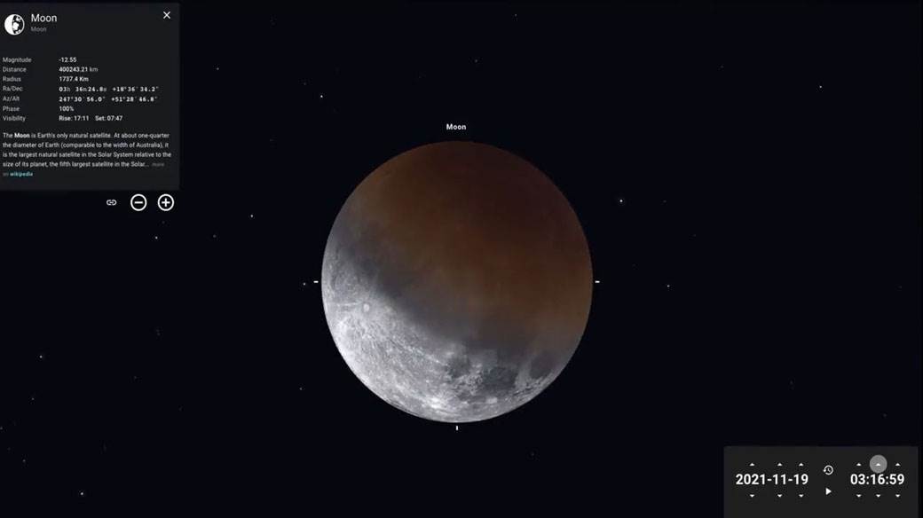 Pomračenje meseca 19 novembra