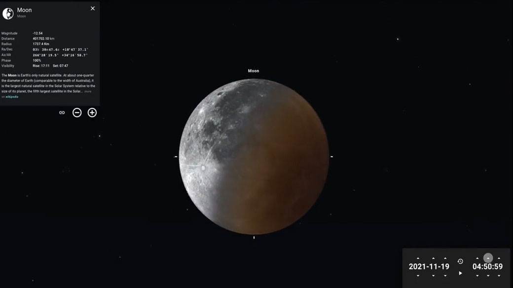 Pomračenje meseca 19 novembra