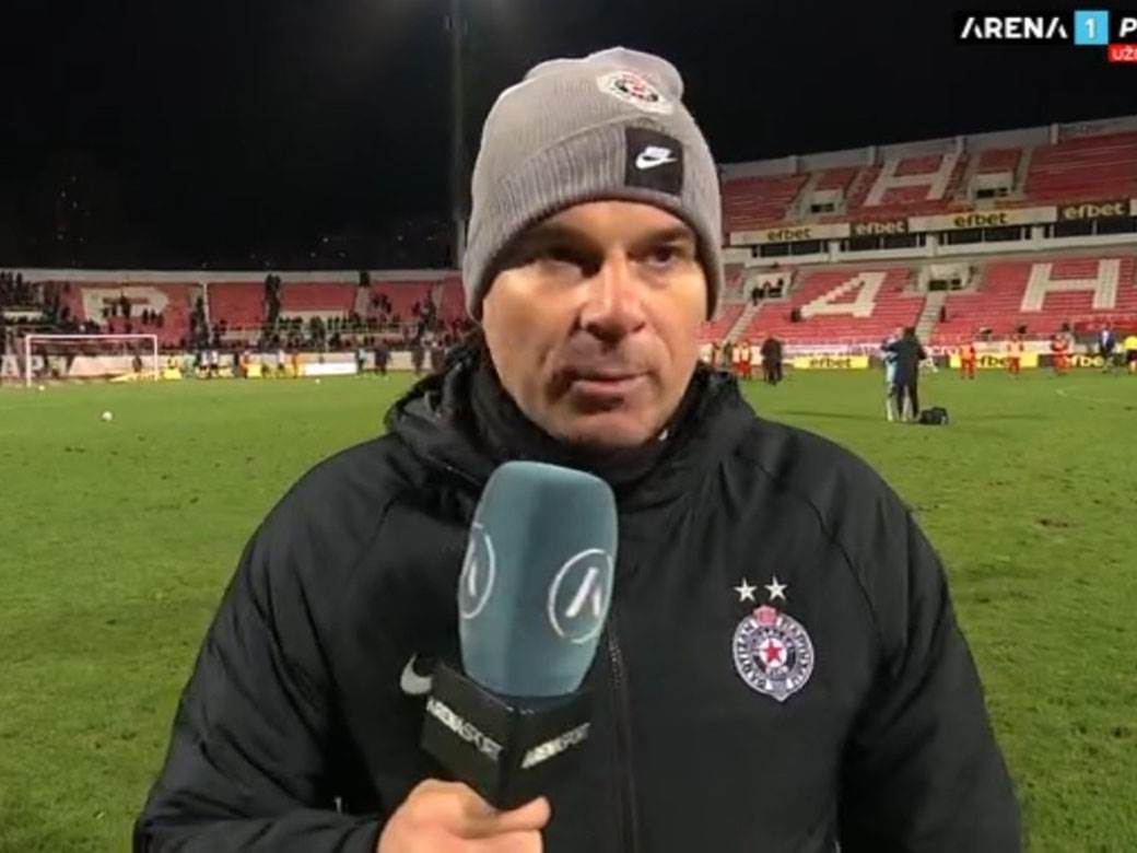 Aleksandar Stanojević o terenu u Nišu na utakmici Partizan Dubočica