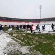 fk crvena zvezda, čišćenje snega