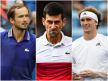 Novak Đoković Danil Medvedev i Aleksander Zverev -