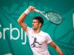 Novak Djokovic, Zagrevanje pred mec, Rubljov (2).jpg