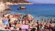 Ljudi na plaži na Zakintosu