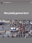 Tea Katai protesti SAD podrška policiji ma pobij govna aleksandar katai