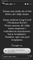 dado glisic korona virus infuzija bolnica posledice simptomi