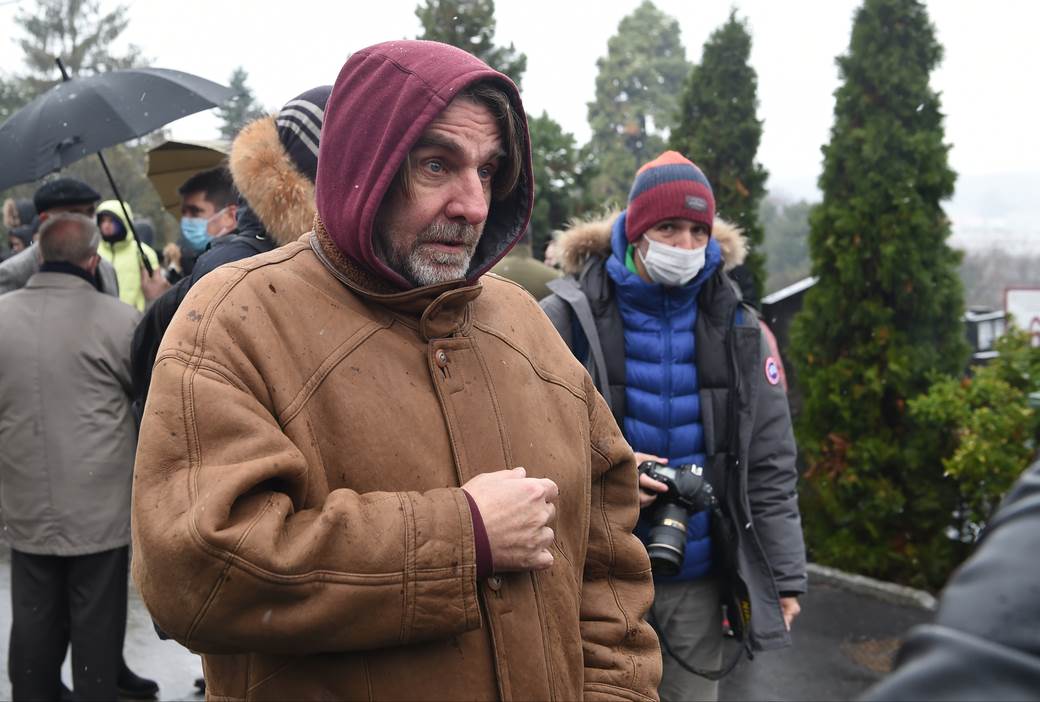 Momčilo Moca Vukotić sahrana šal i zastava Partizana foto