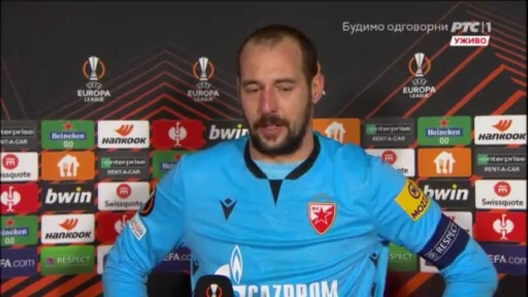 Milan Borjan u suzama posle Brage