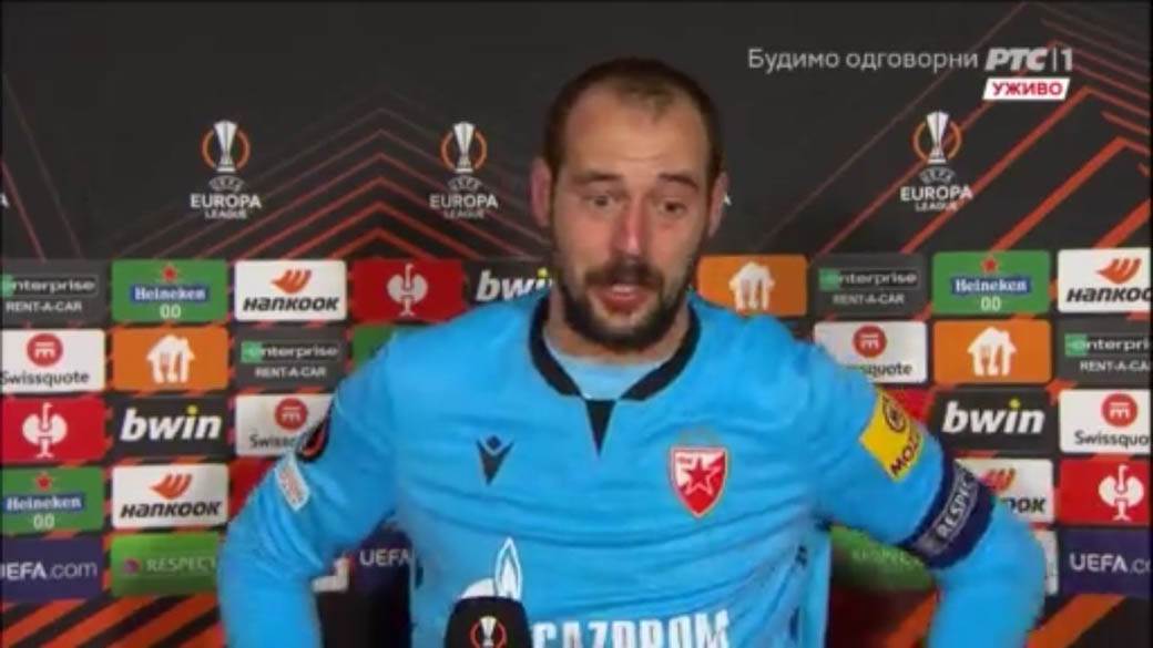 Milan Borjan u suzama posle Brage