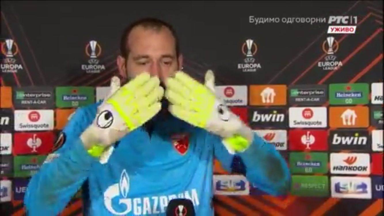 Milan Borjan u suzama posle Brage