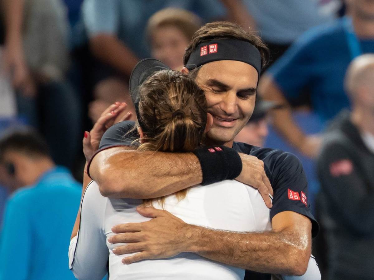 Rodžer Federer i Belinda Benčić