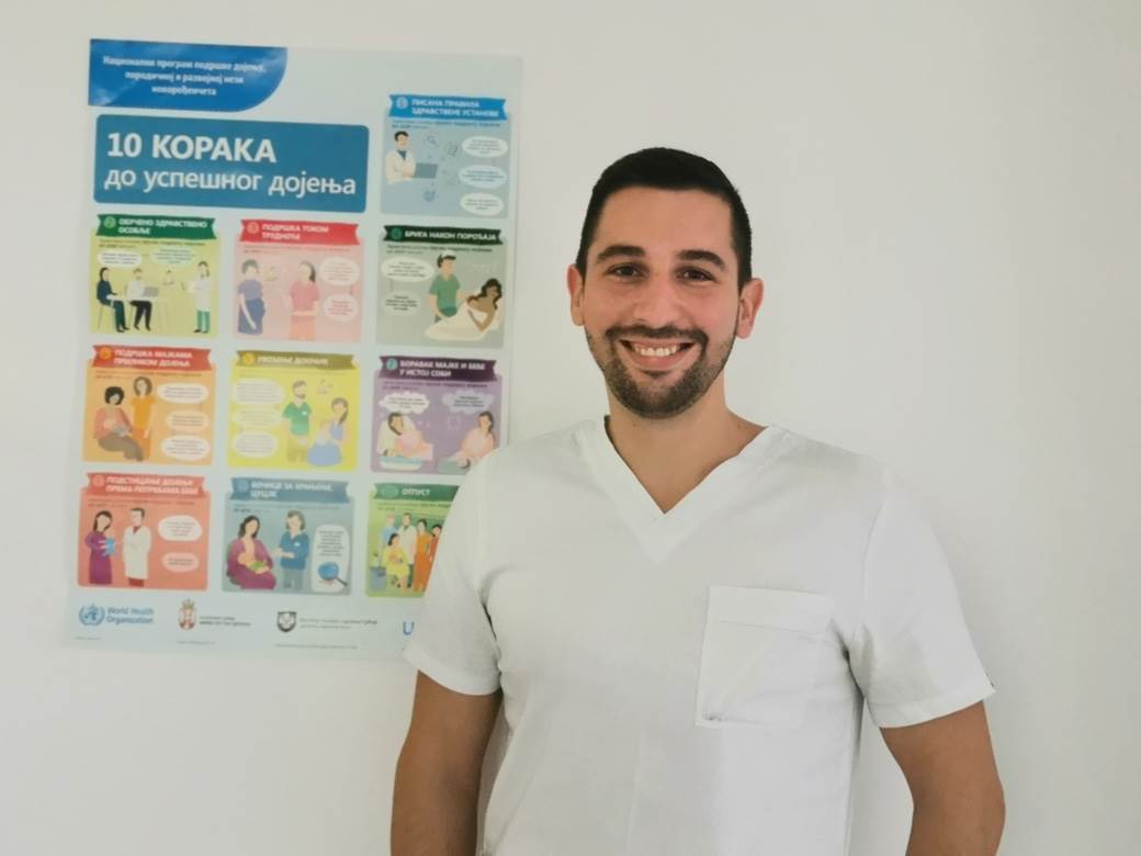 Marko Obradović pedijatrijski tehničar u porodilištu 