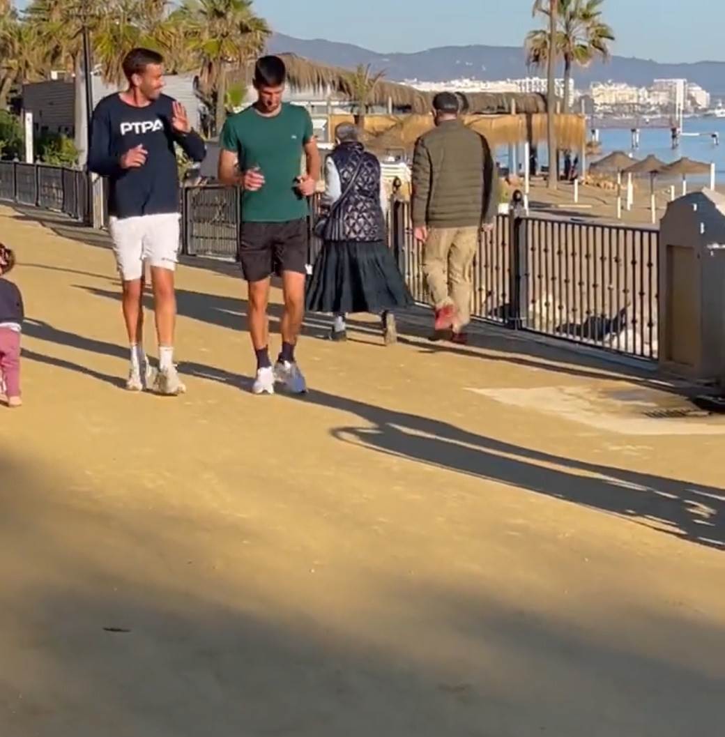 Novak Đoković za Novu godinu u Marbelji trenira