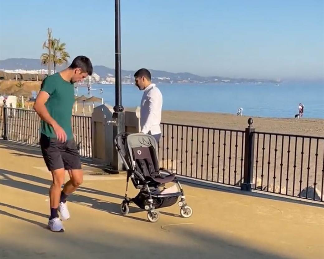 Novak Đoković za Novu godinu u Marbelji trenira