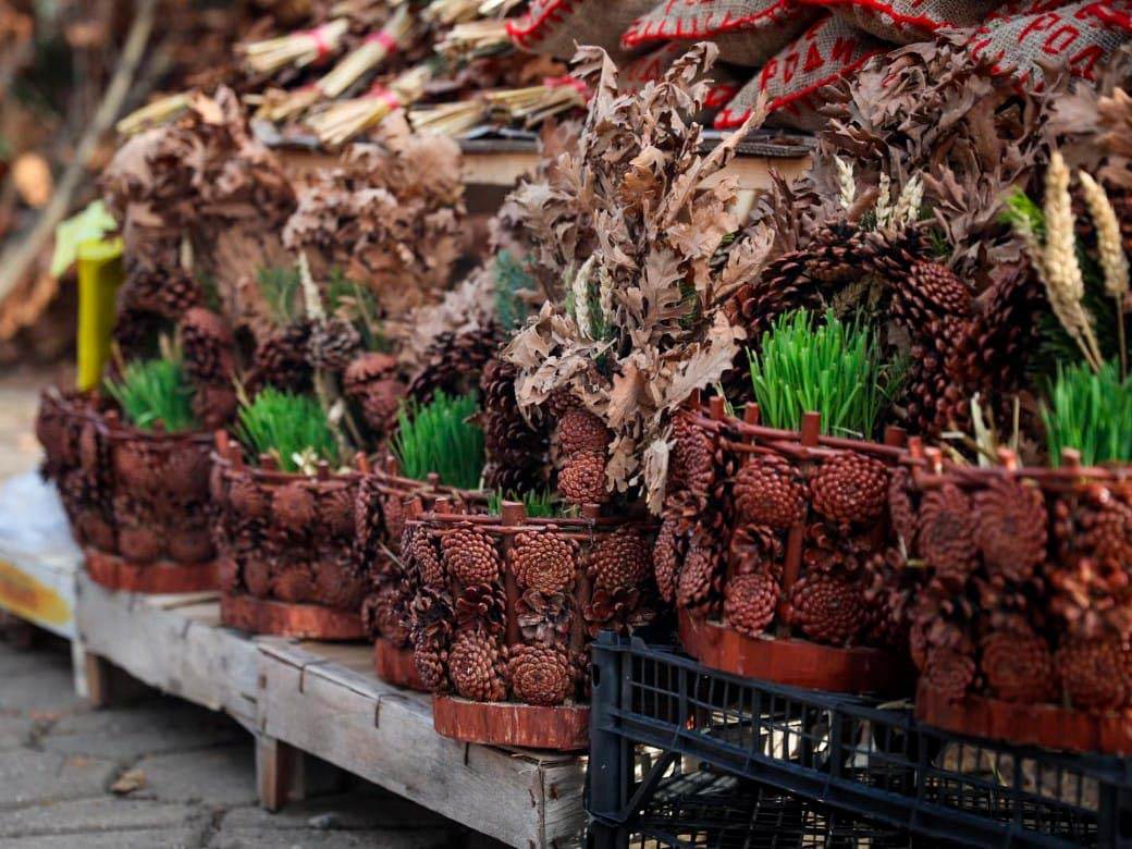 Prodaja badnjaka na Kalenić pijaci