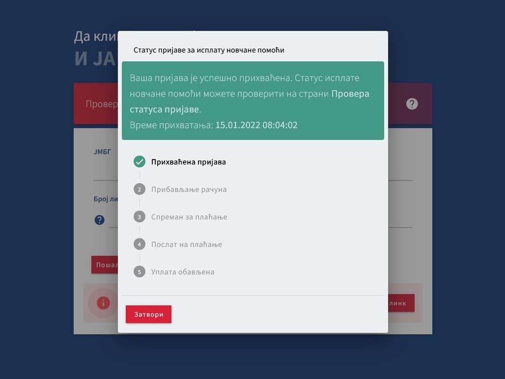 Prijava za 100 evra od države za mlade
