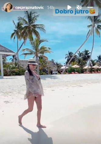 Ceca Ražnatović gola u kadi na Maldivima