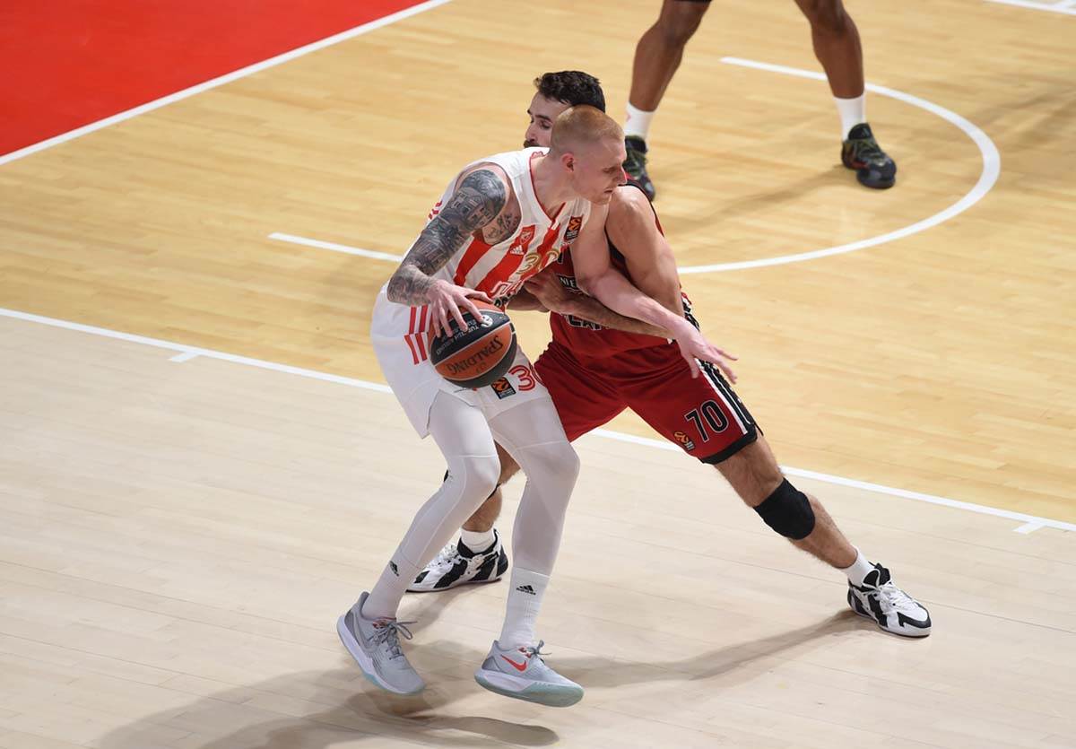Darko Miličić gleda Crvena zvezda Olimpija Milano