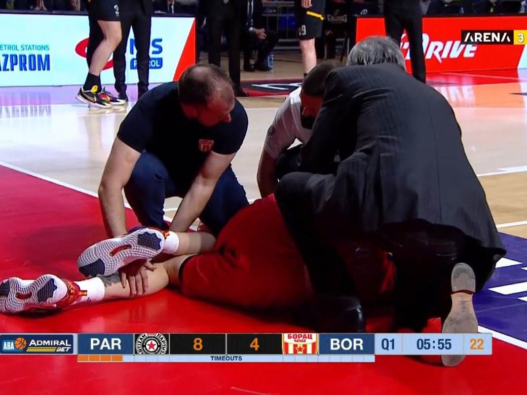 Sava Lešić povreda protiv Partizana