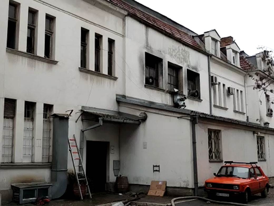Snimci požara kod Infektivne klinike u Beogradu