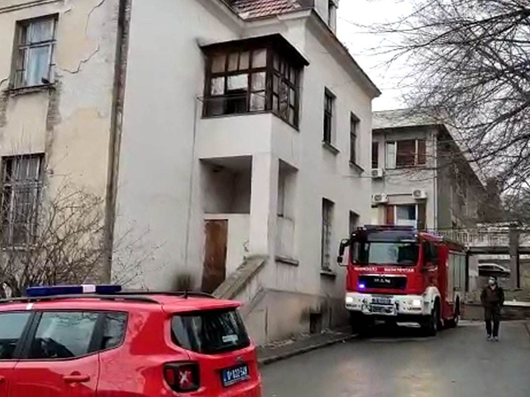 Snimci požara kod Infektivne klinike u Beogradu