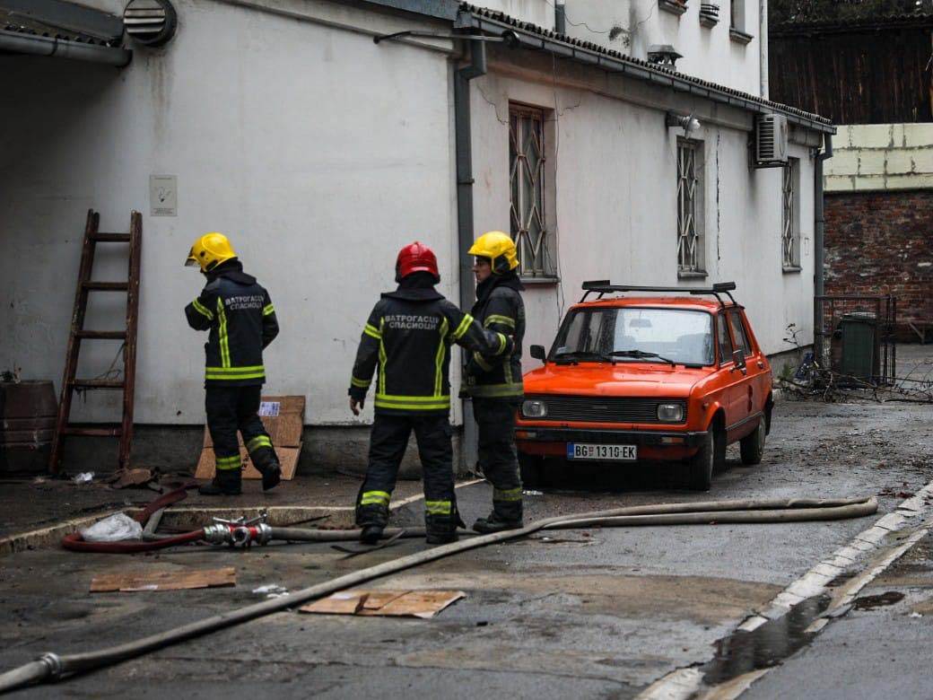 Snimci požara kod Infektivne klinike u Beogradu