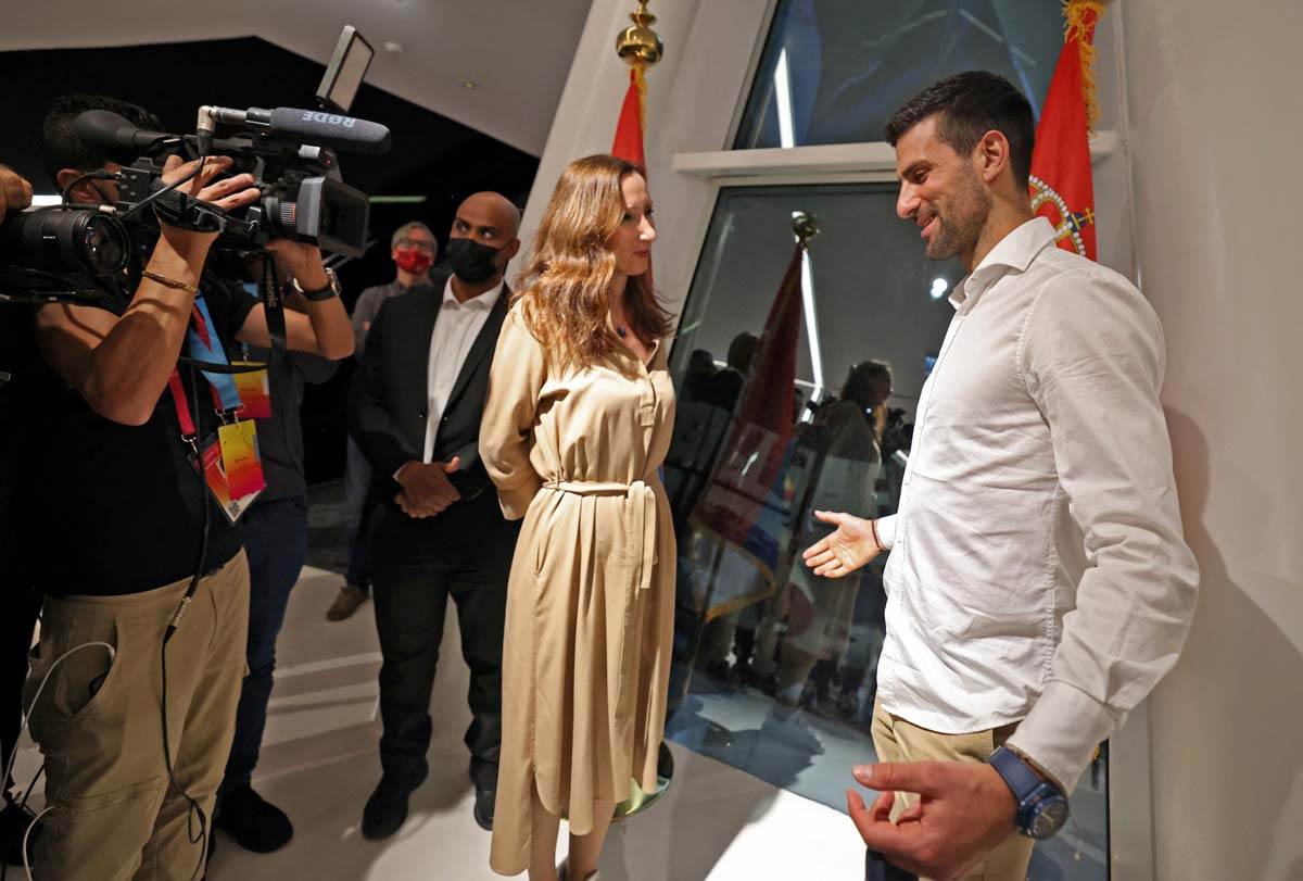 Novak Đoković na svetskom sajmu u Dubaiju