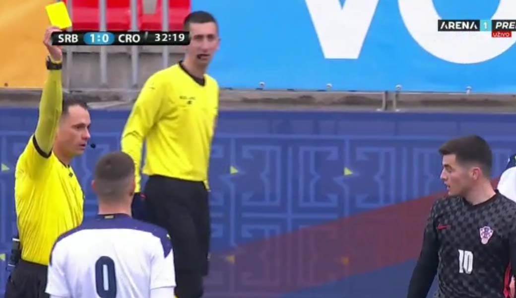 Umalo tuča na utakmici Srbija Hrvatska