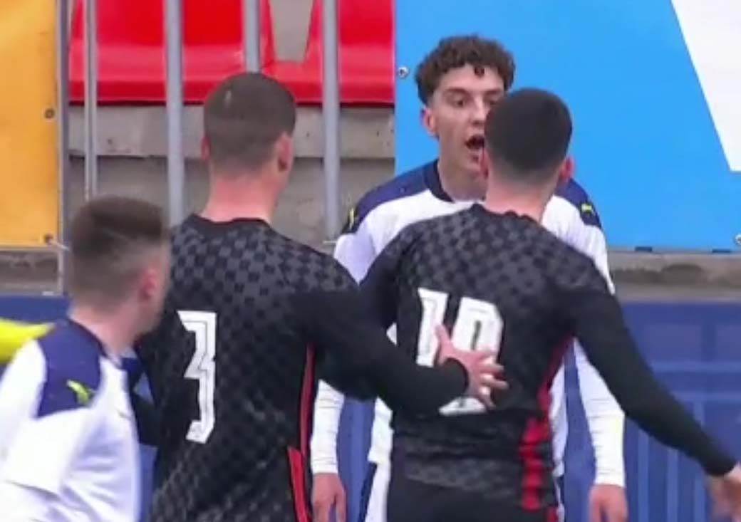 Umalo tuča na utakmici Srbija Hrvatska