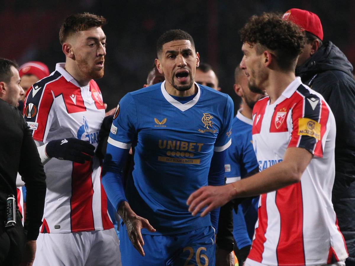 Crvena zvezda Glazgov Rendžers tuča