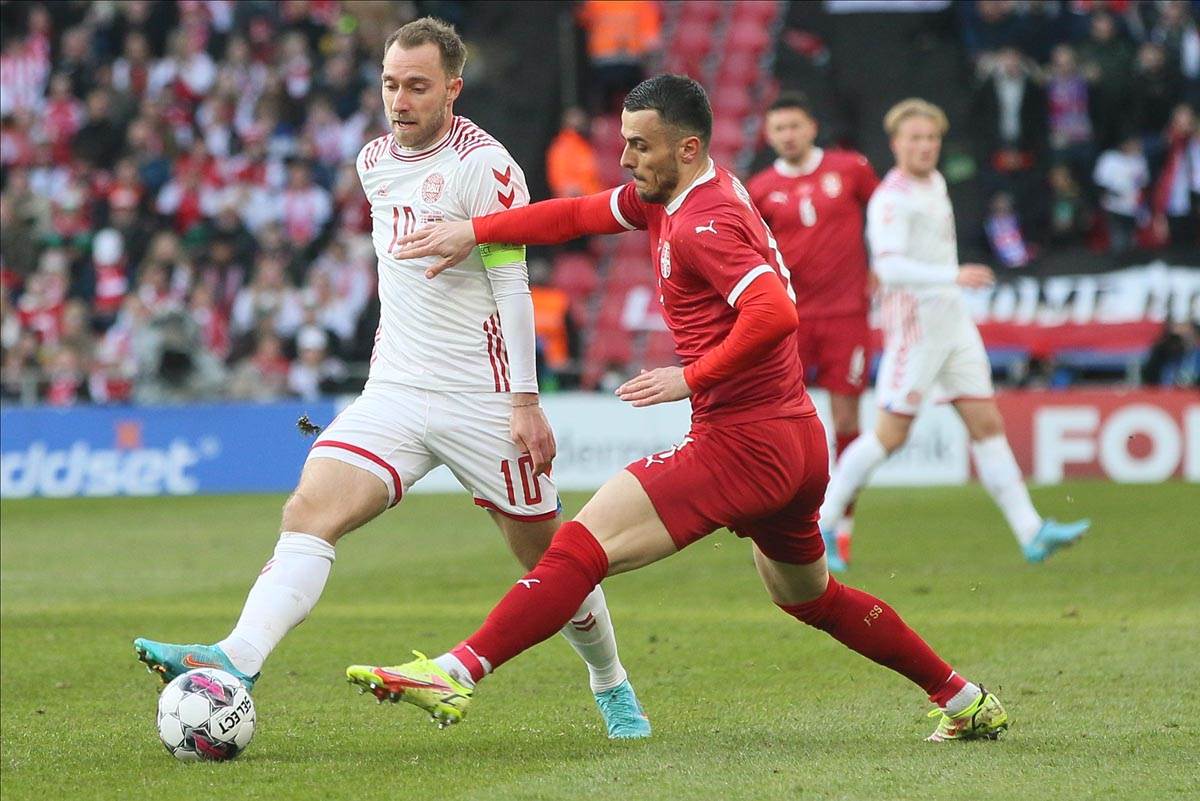 Danska Srbija uživo prenos Kristijan Eriksen gol poruka