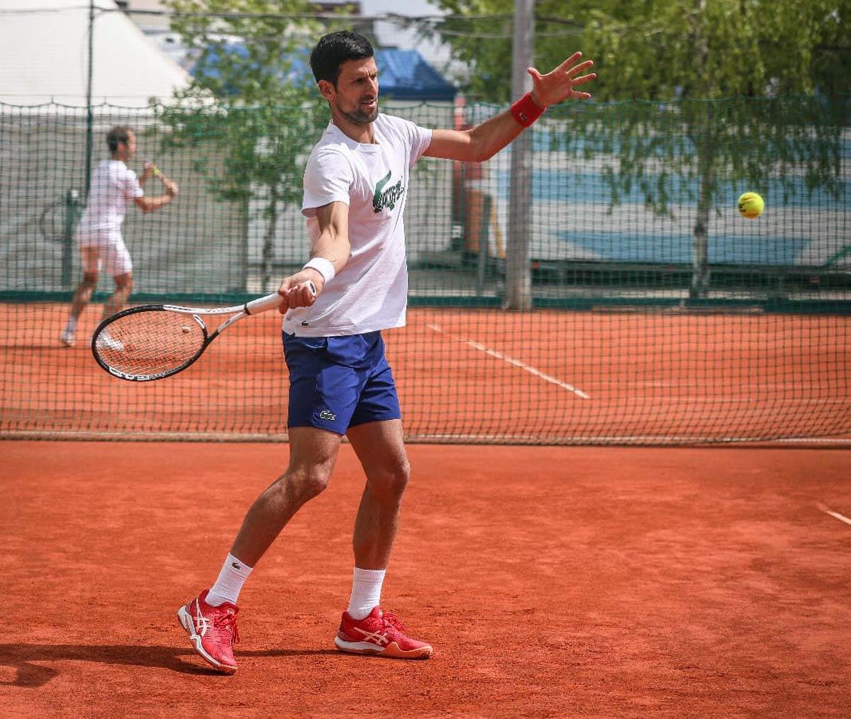 Novak Đoković trening u Beogradu sa Dominik Timom