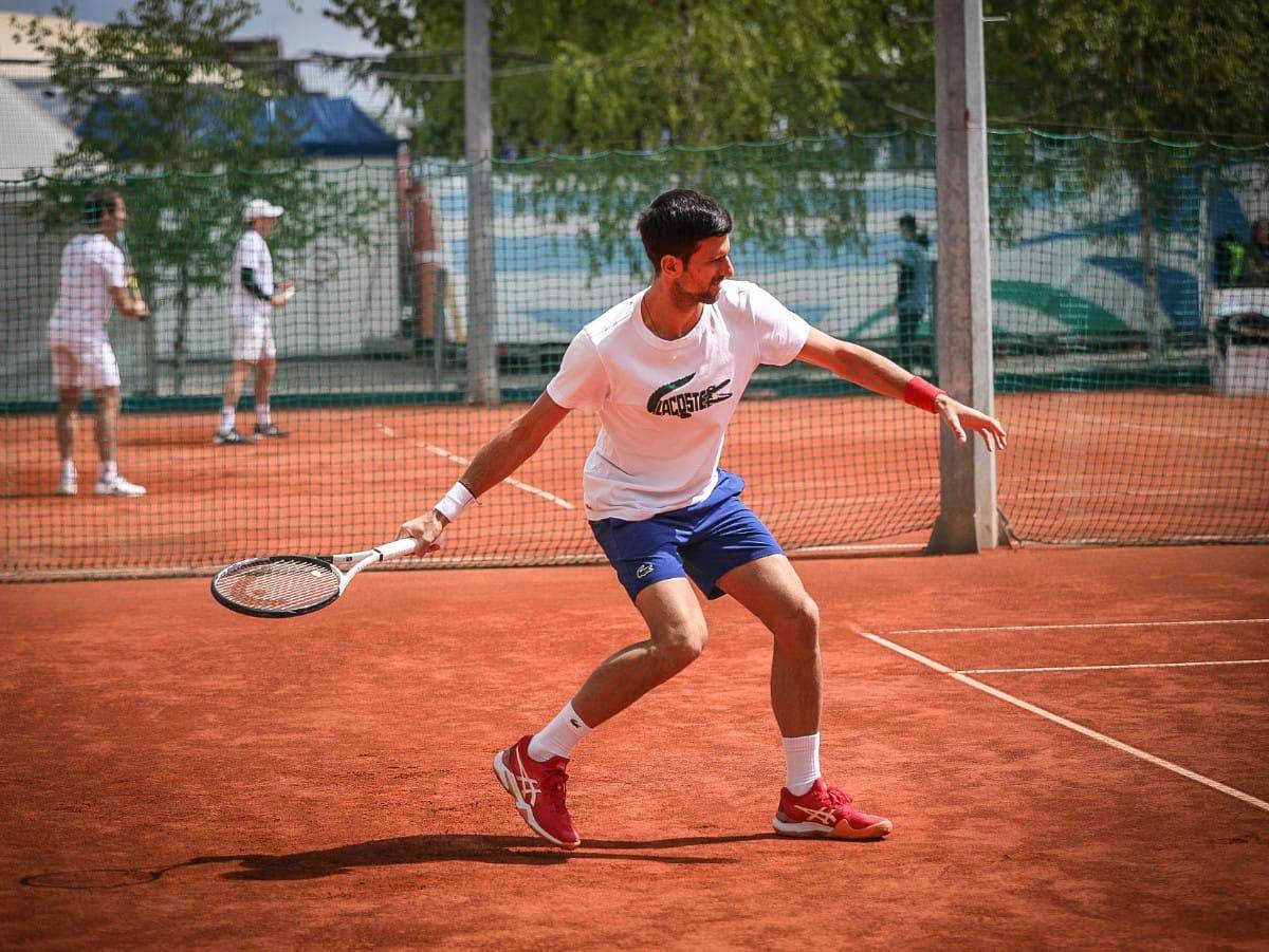 Novak Đoković trening u Beogradu sa Dominik Timom
