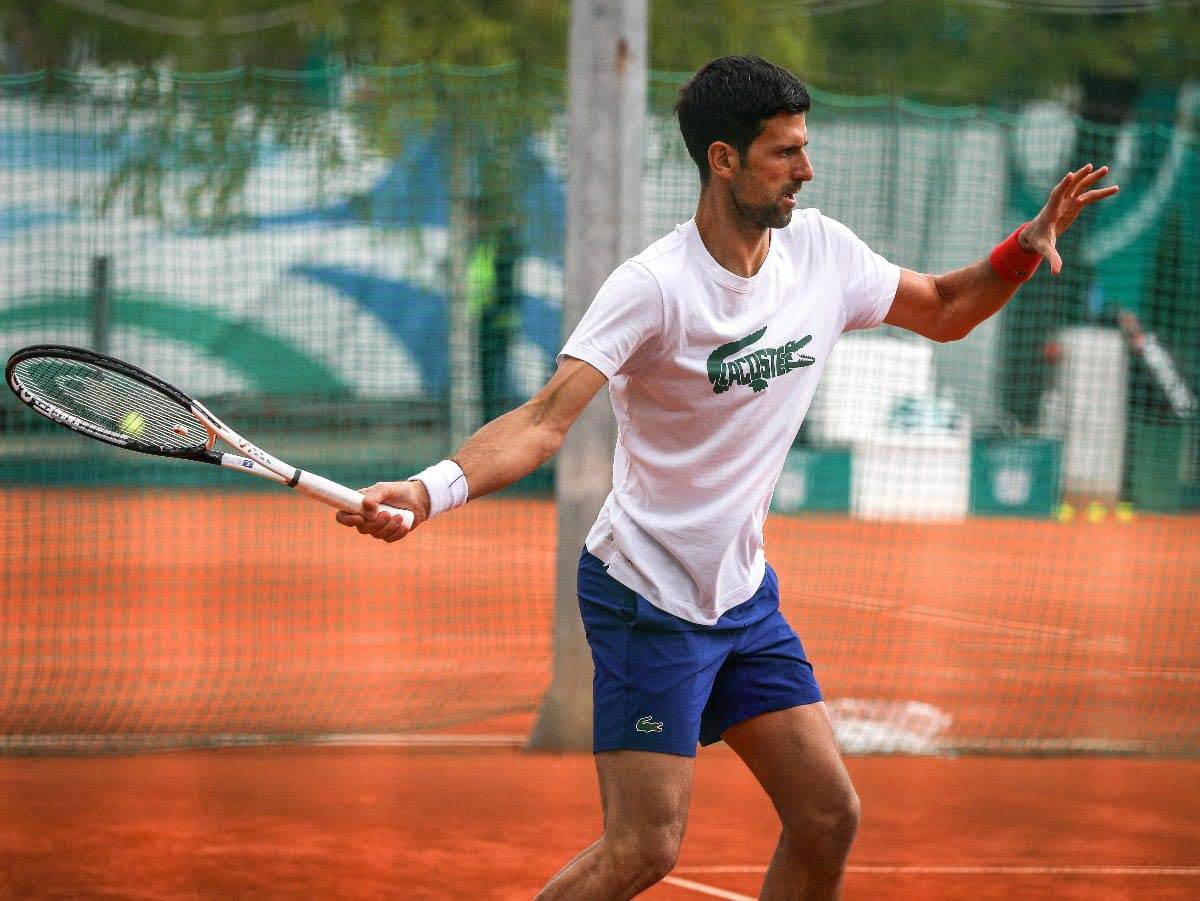 Novak Đoković trening u Beogradu sa Dominik Timom