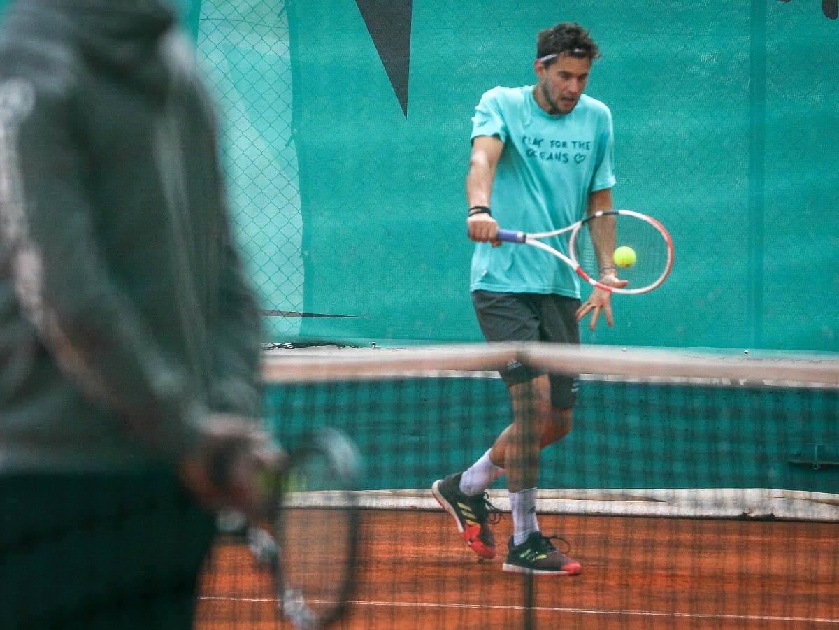 Novak Đoković trening u Beogradu sa Dominik Timom