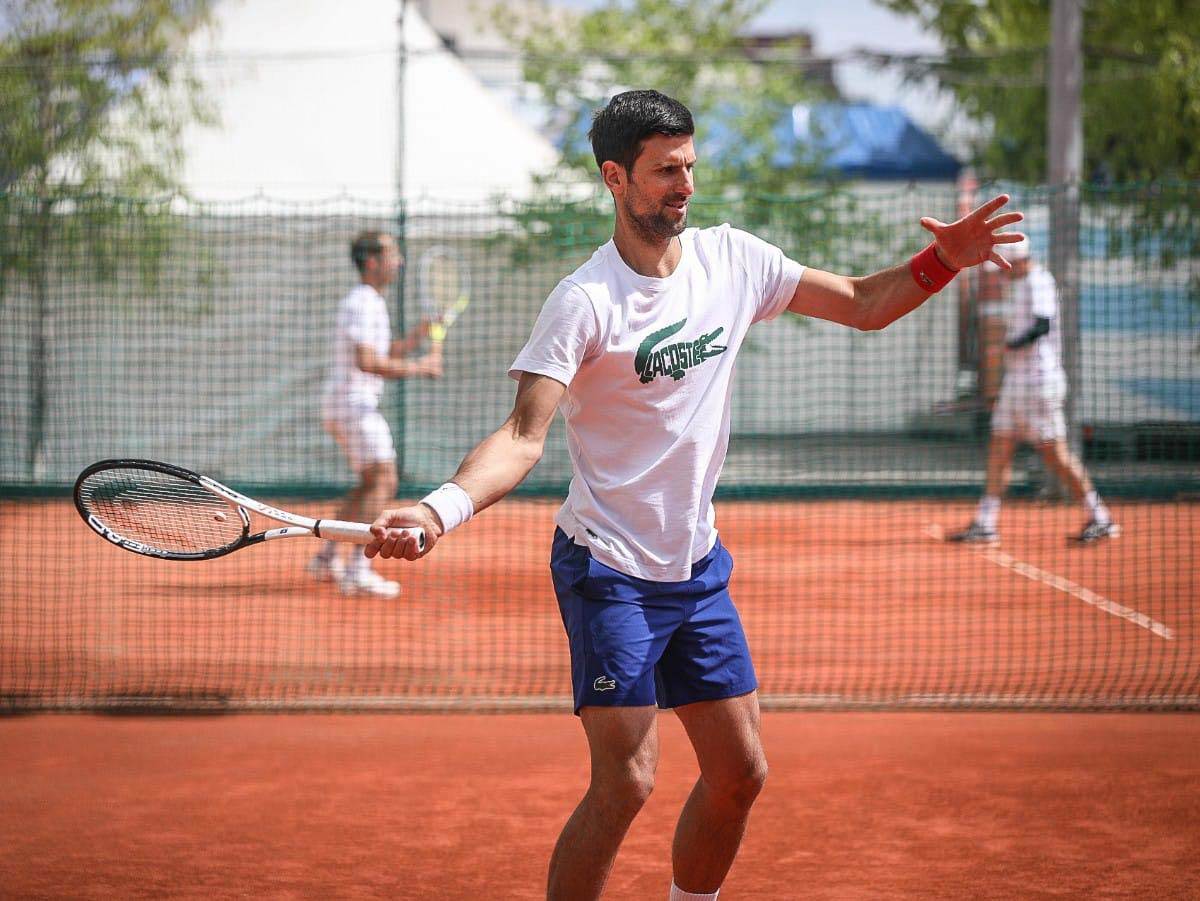 Novak Đoković trening u Beogradu sa Dominik Timom