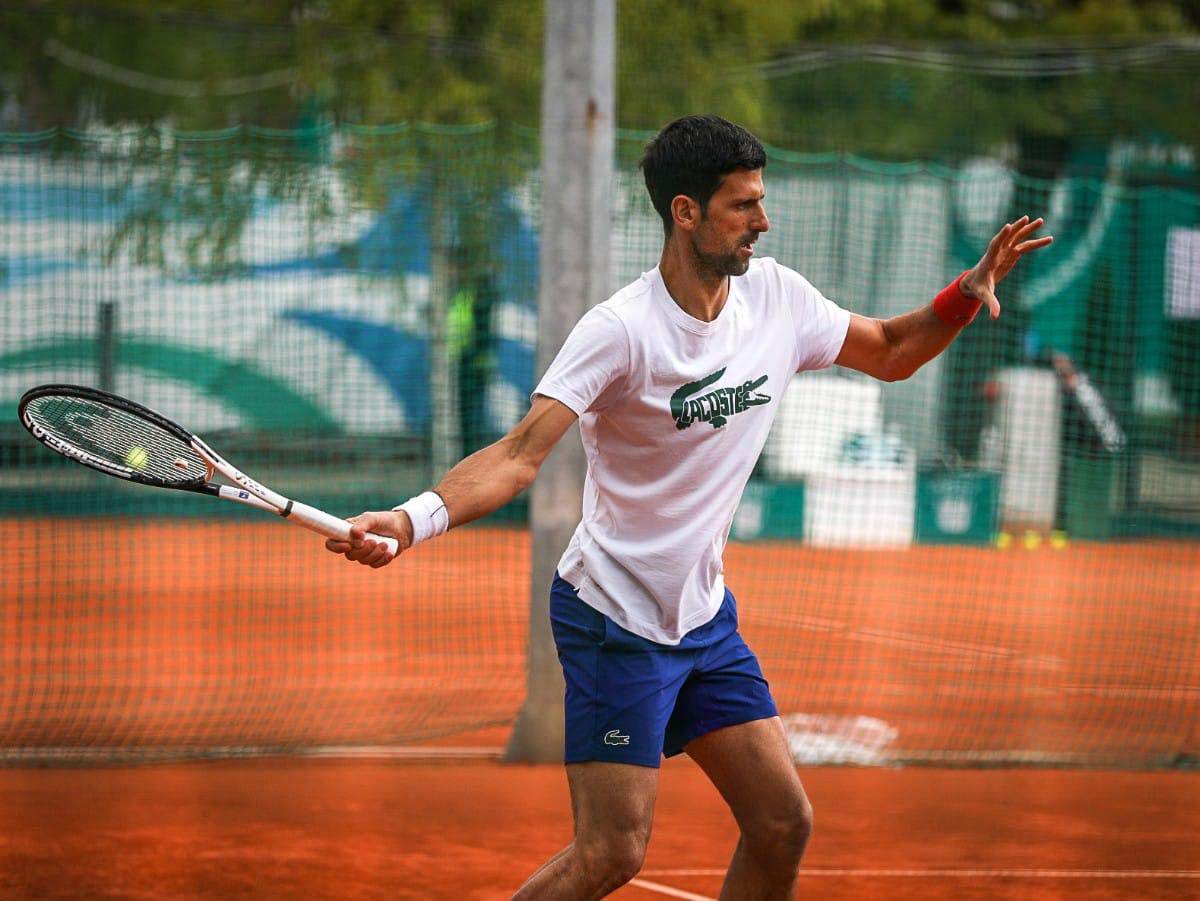 Novak Đoković trening u Beogradu sa Dominik Timom