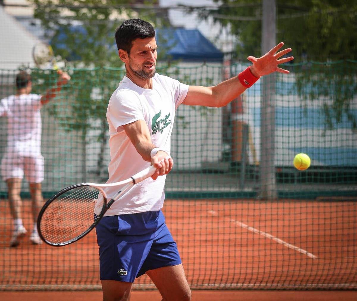 Novak Đoković trening u Beogradu sa Dominik Timom