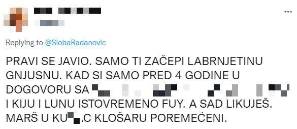 Slobu razapeli na Tviteru zbog tiktokera