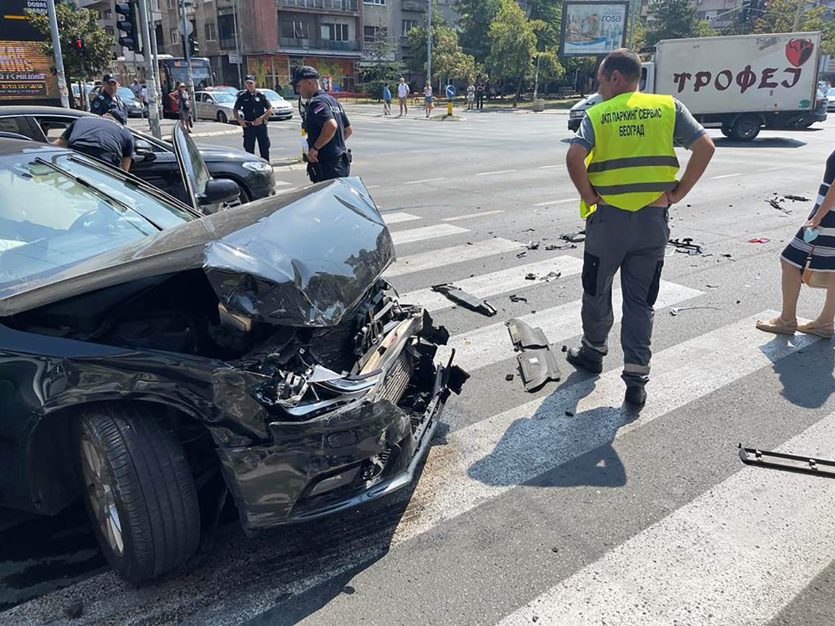 Lančani sudar u centru Beograda