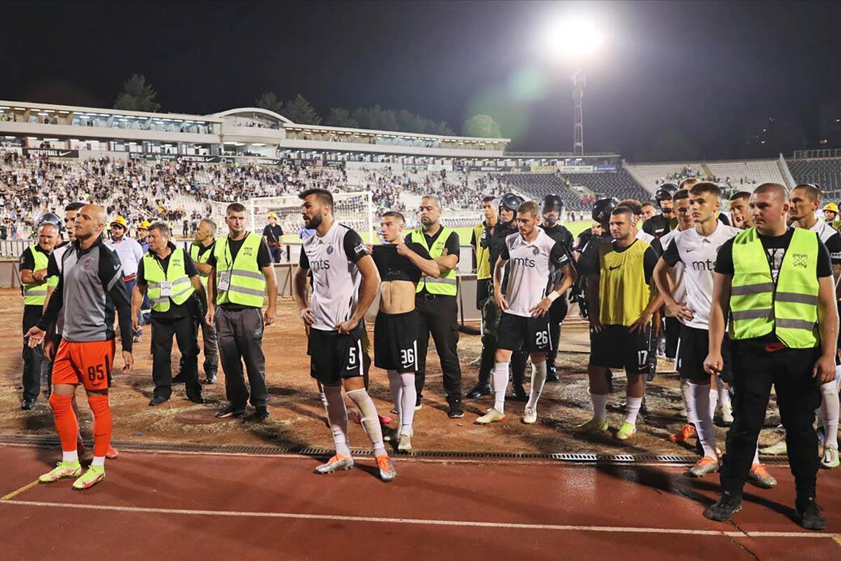 Saopštenje fudbalera Partizana