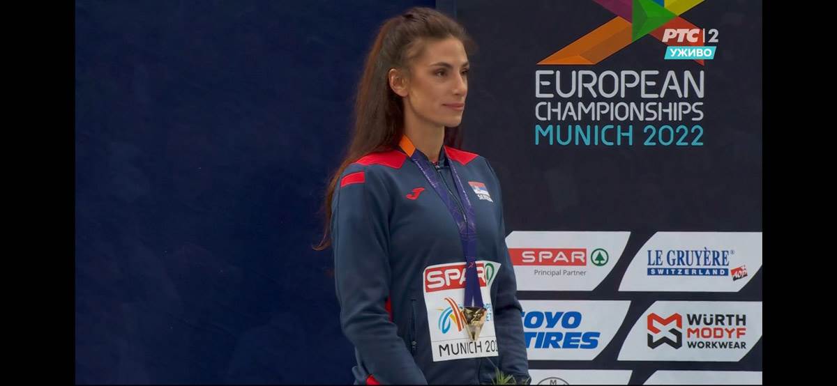 Ivana Španović Vuleta zlatna medalja i himna na Evropskom prvenstvu