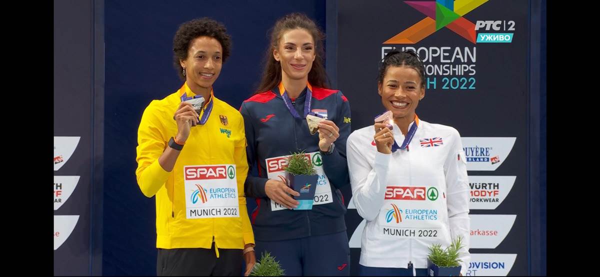 Ivana Španović Vuleta zlatna medalja i himna na Evropskom prvenstvu