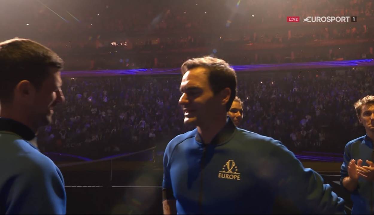 Rodžer Federer, Novak Đoković, suze