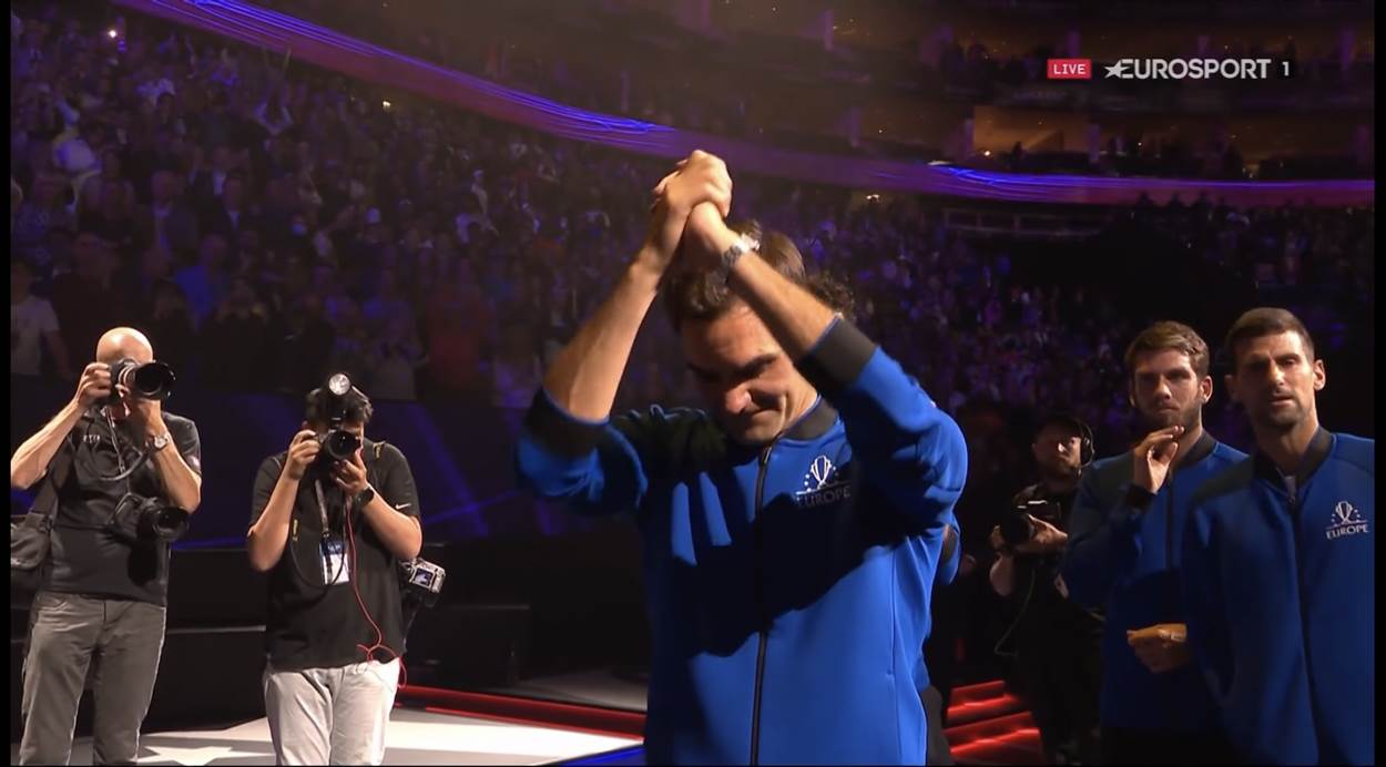 Rodžer Federer, Novak Đoković, suze