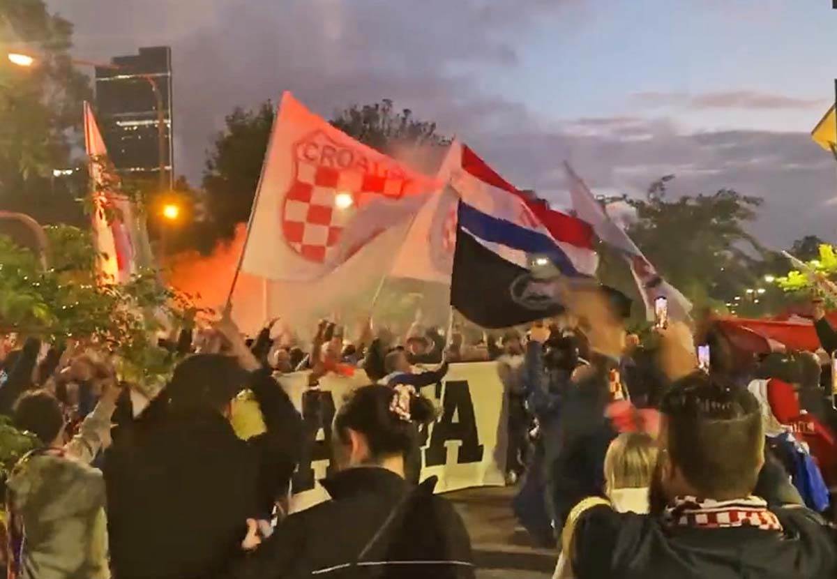 Ustaški simboli na finalu kupa Australije