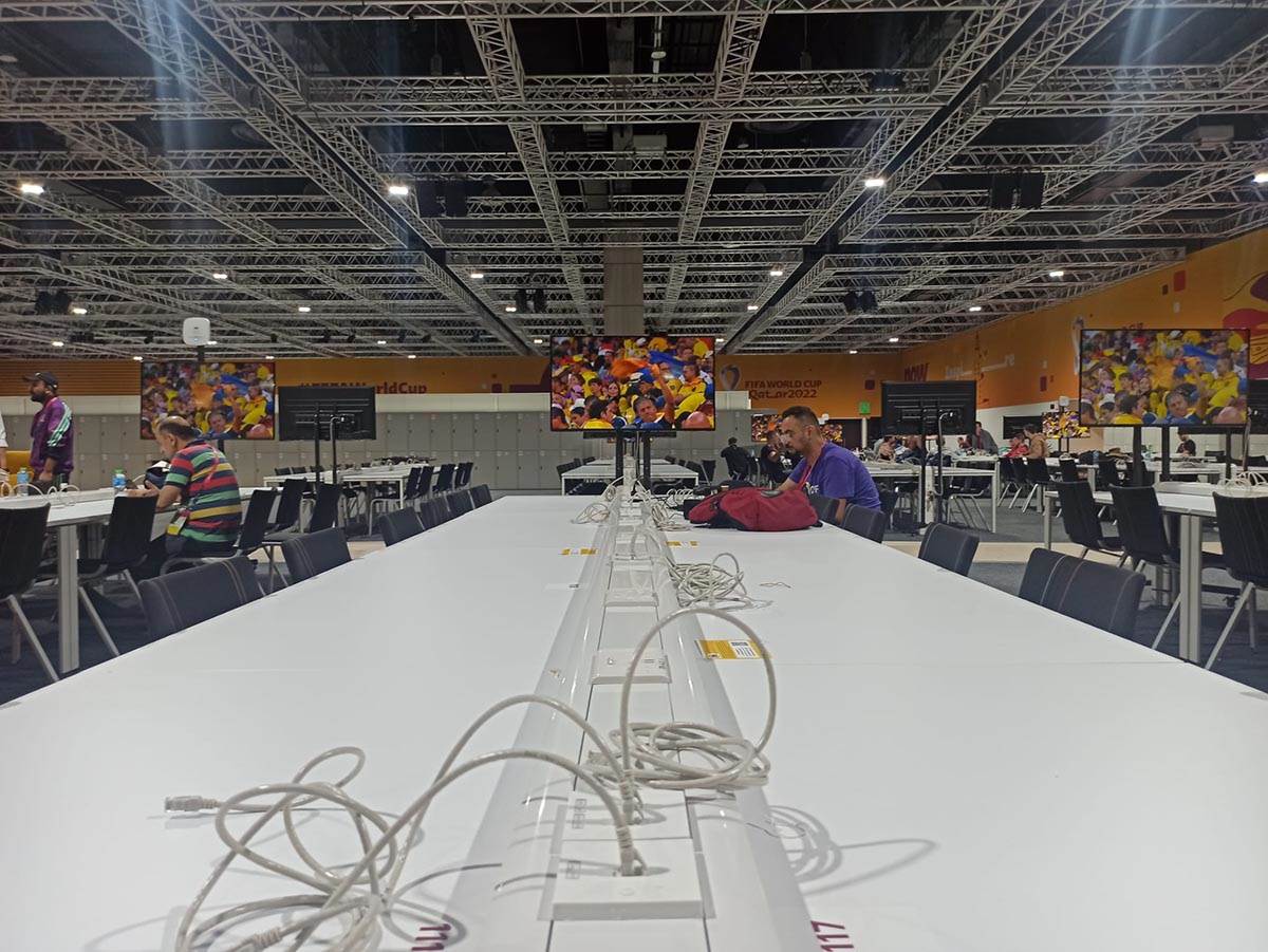 Otvaranje Svetskog prvenstva u Kataru u medija centru