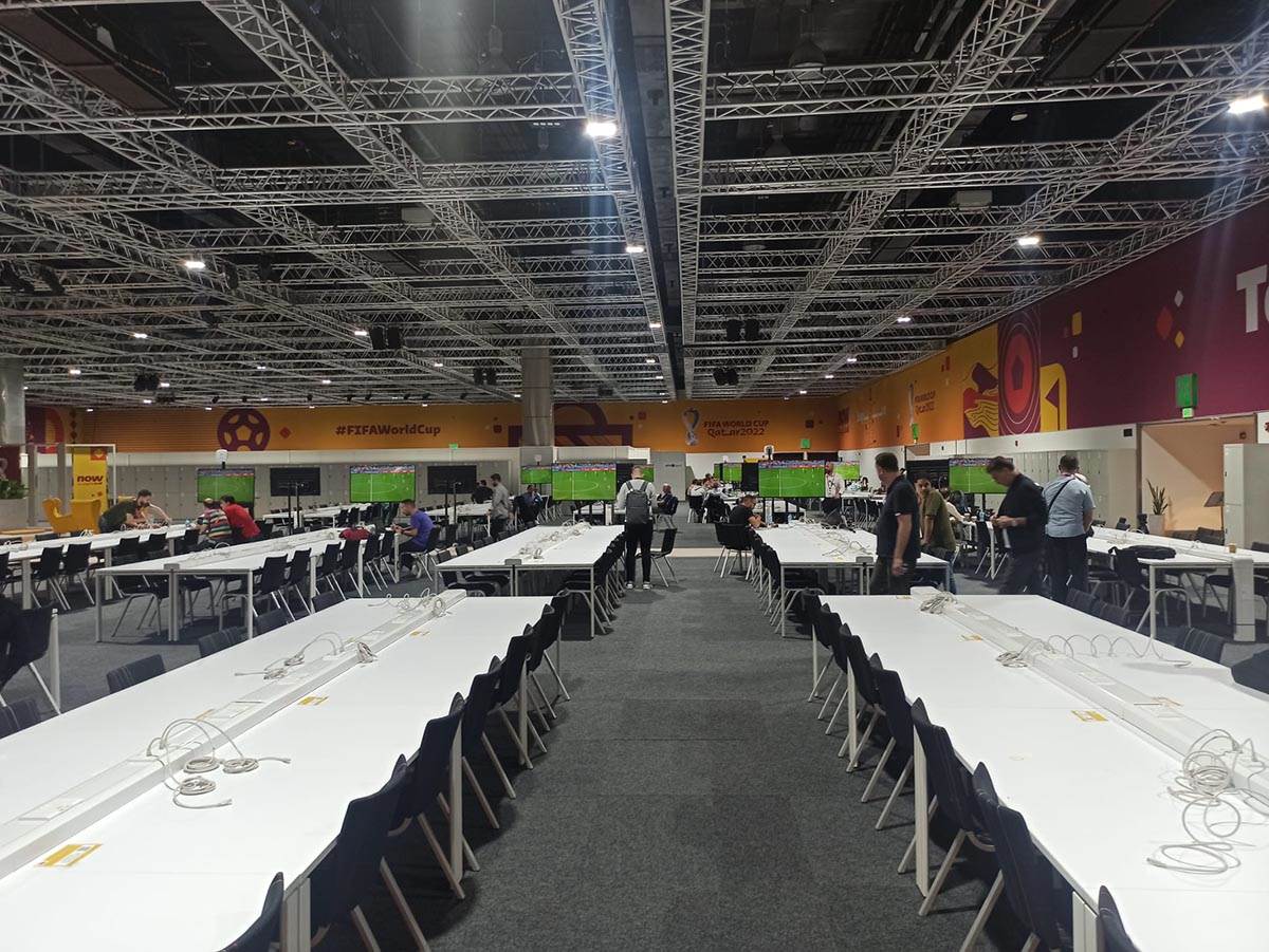 Otvaranje Svetskog prvenstva u Kataru u medija centru